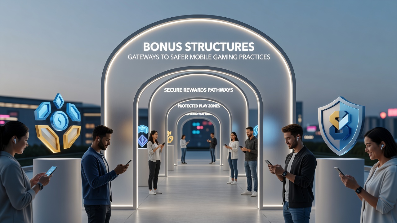Darstellung mobiler Schnittstellen mit integrierten Bonus- und Sicherheitsfunktionen