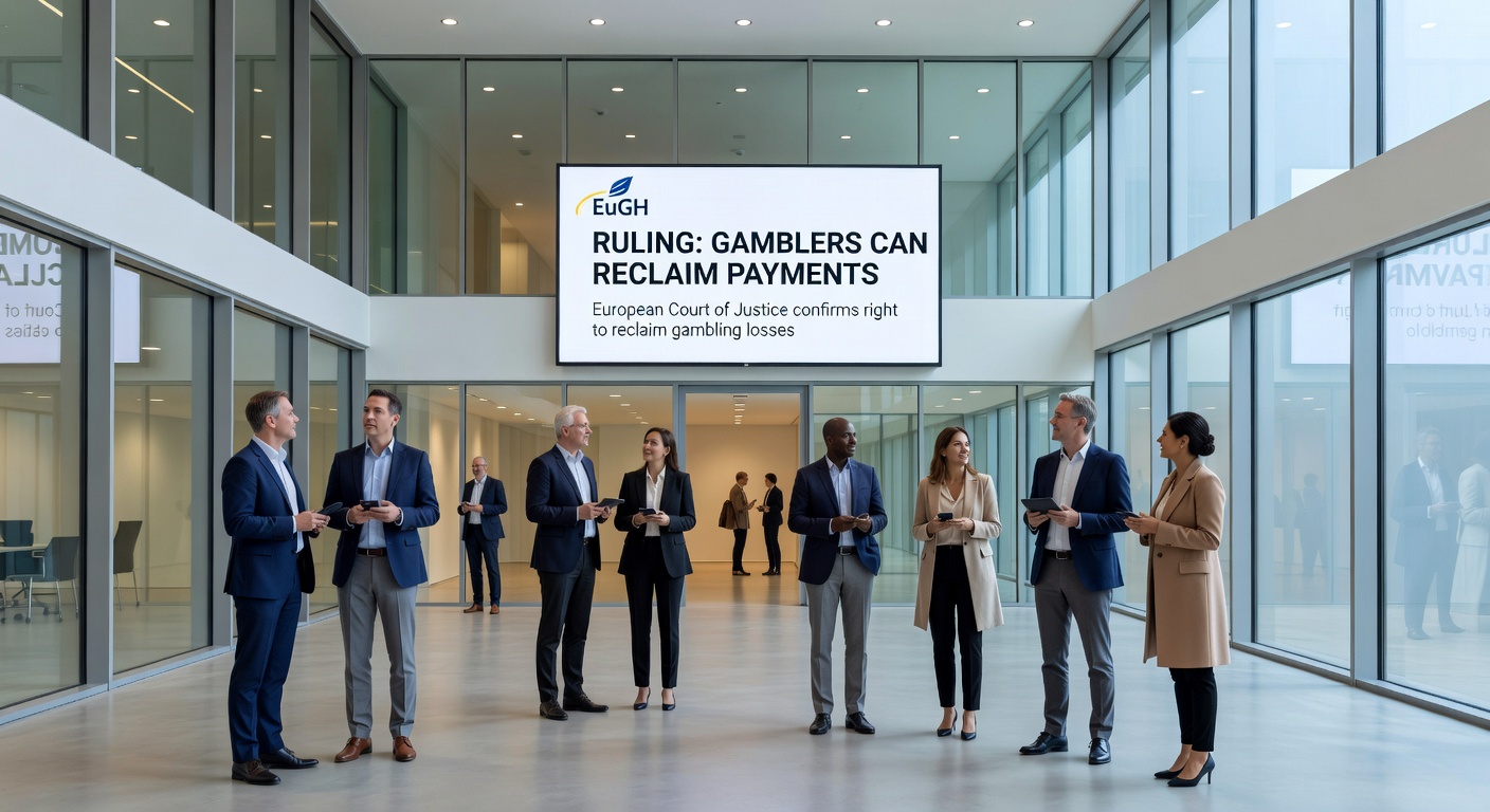 Deutsche Spieler am Computer mit Online-Glücksspiel-Interface im Hintergrund, darstellend die betroffene Zielgruppe und den Kontext des Urteils