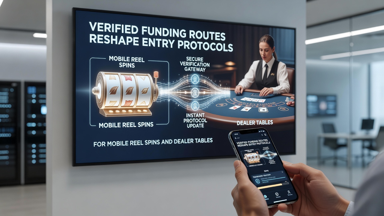 Mobile Schnittstelle mit verifizierten Zahlungsoptionen für Slots und Live-Tische