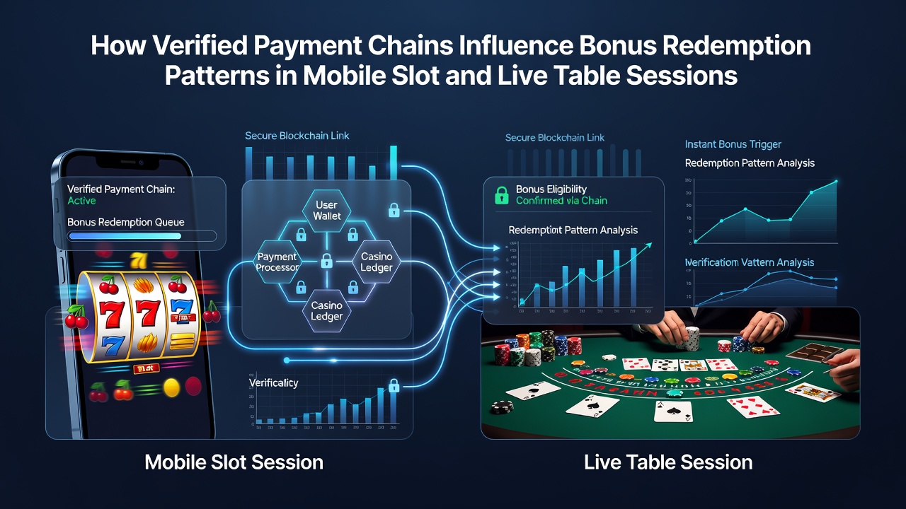 Vergleich von Bonus-Einlösungsmustern in mobilen Slots und Live-Tischen mit verifizierten Zahlungssystemen